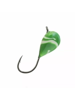 Мормышка вольфрамовая КАПЛЯ С УШКОМ, green, 10 шт 1,9 г