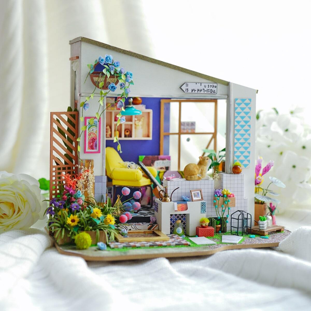 Крыльцо Lily'S Porch от Rolife - Интерьерные конструкторы Rolif румбокс, сборная модель из дерева