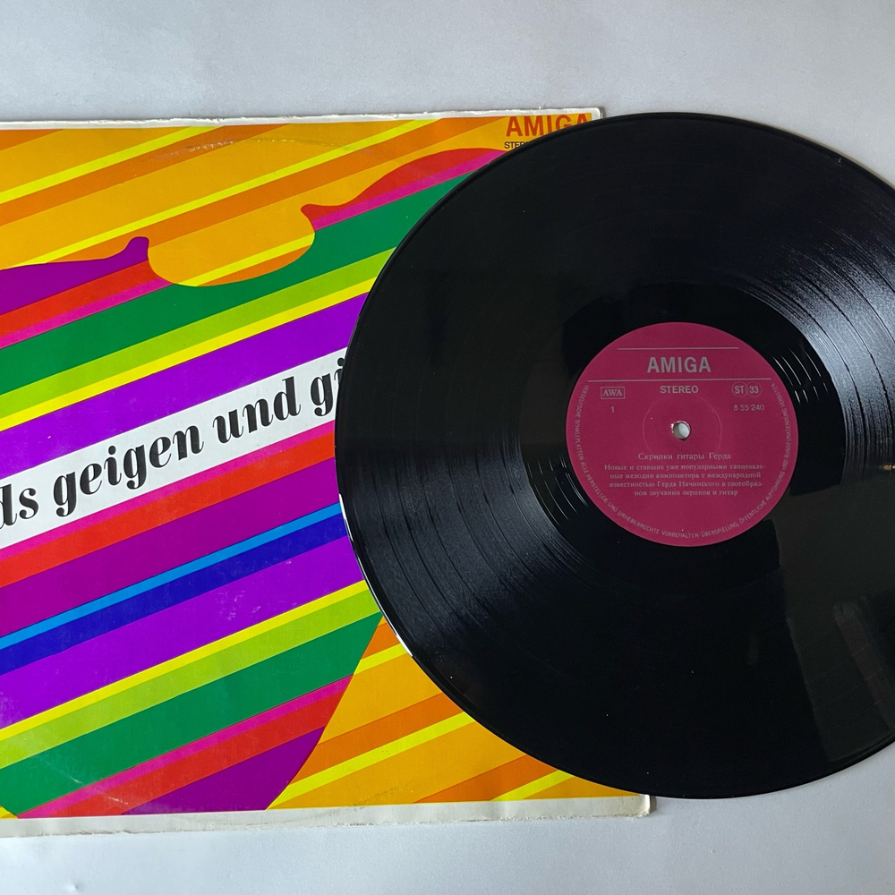 Винтажная виниловая пластинка LP Gerd Natschinski Герд Начинский, Gerds Geigen Und Gitarren (ГДР 1970)