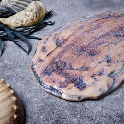 Блюдо овальное 51,8*23,5 см h3,5 см Light Purple Shell   P.L. [1]