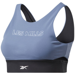 Теннисный бюстгальтер Reebok Less Mills Beyond The Sweat Crop Top - blue state