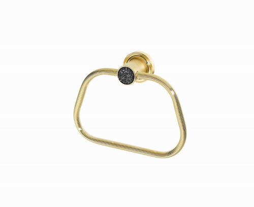 Boheme Полотенцедержатель кольцо ROYALE CRISTAL BLACK GOLD
