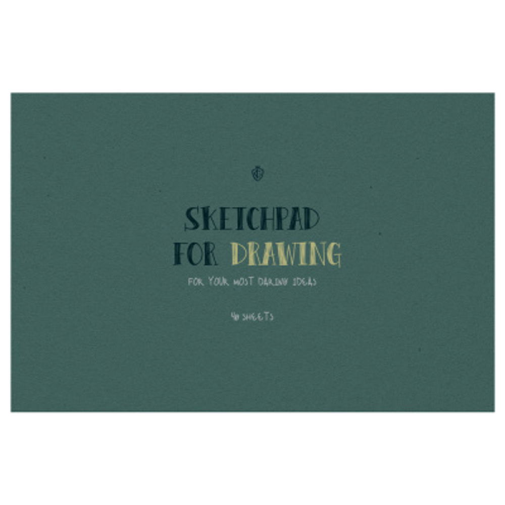 Альбом для рисования 40л., А4, на склейке Greenwich Line "Brave idea", 120г/м2