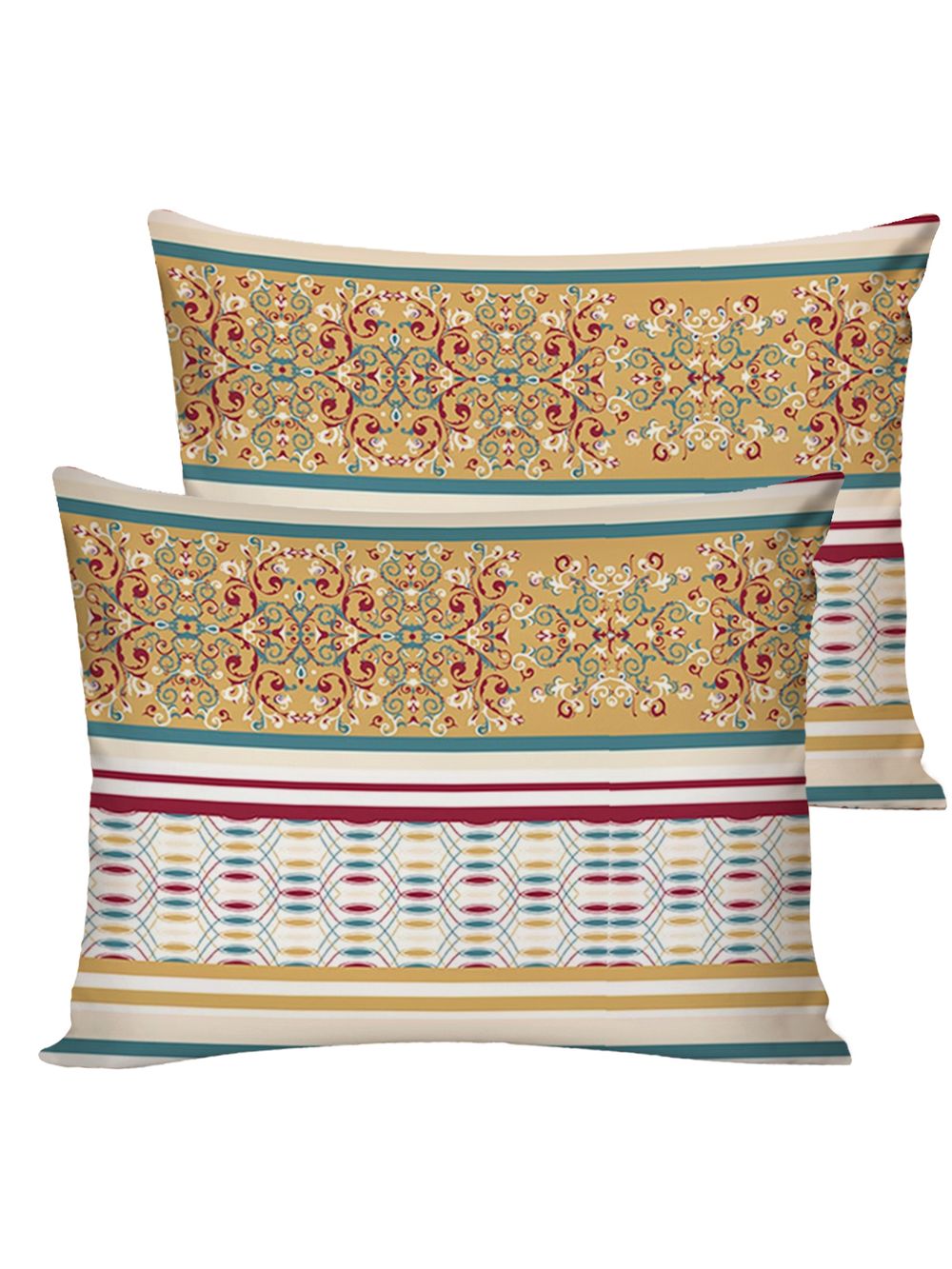 Постельное белье перкаль Сказка "Узорная графика" евро Наволочка 50х70 см 2 шт Простынь на резинке 180x200 см Пододеяльник 200x215 см