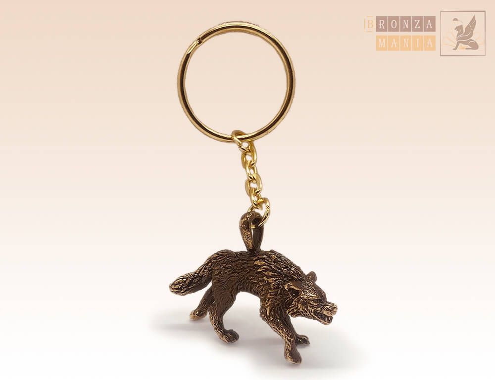 брелок Волк крадется