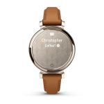 Умные часы Garmin Lily 2 Classic кремово-золотистые со смуглым кожаным ремешком