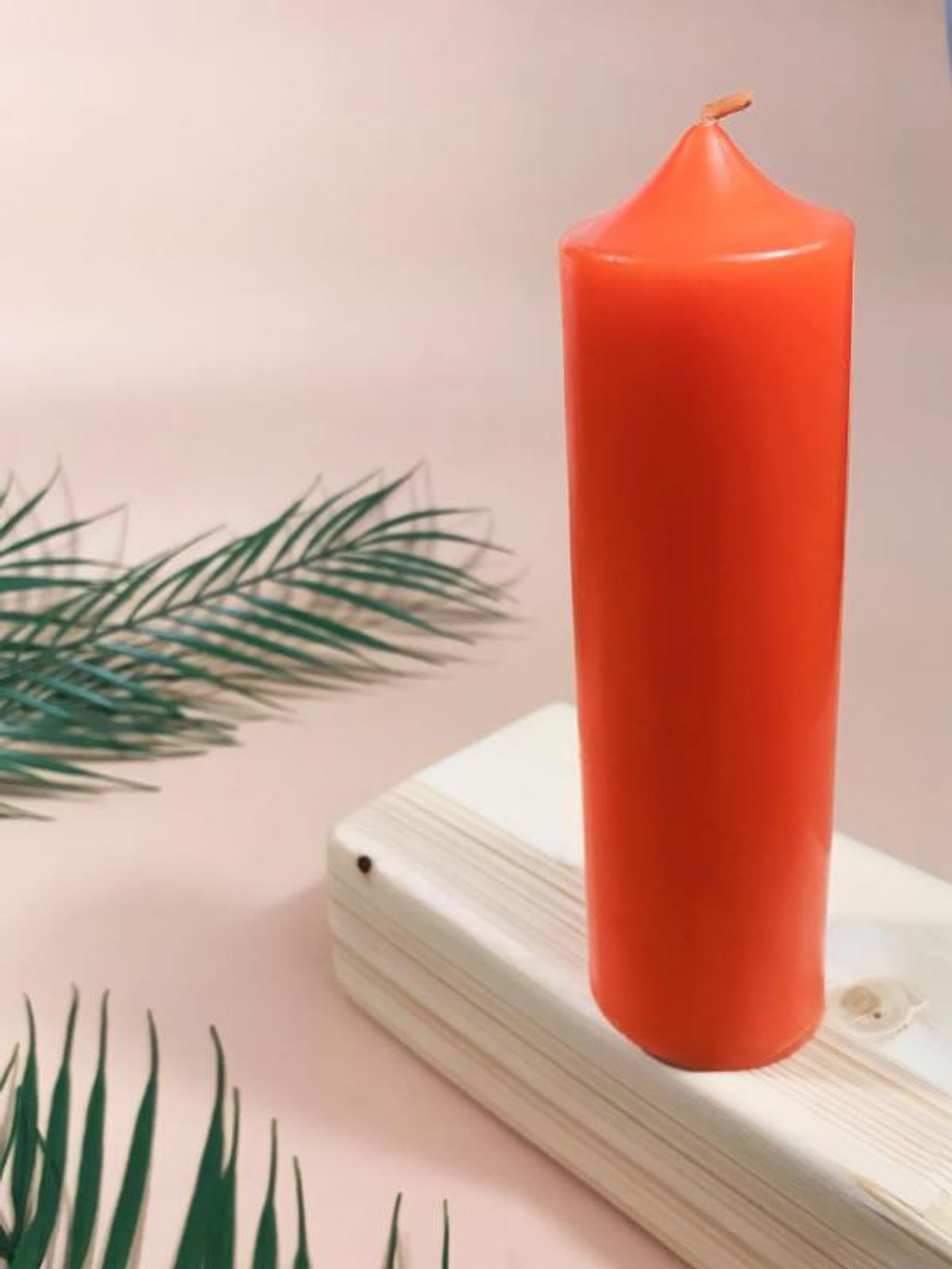 Свеча алтарная оранжевая 70 часов