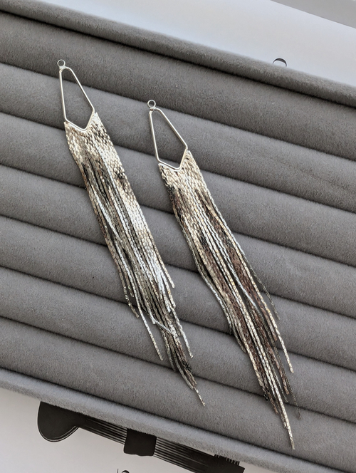 Подвеска для серёжек родий, 1 штука