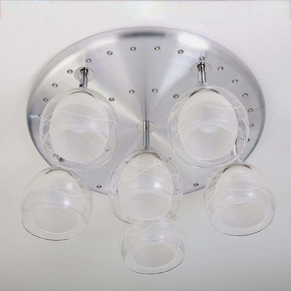 Citilux Самба CL158162 Люстра с поворотными плафонами Алюминий Хром