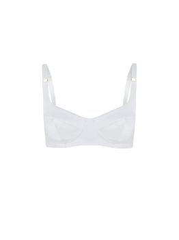 Укороченный топ-бюстье из сатина