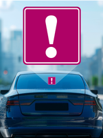 наклейка на авто Начинающий водитель для девушек