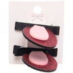 Зажимы для волос 2 шт на блистере детские «Boom- Зайка», микс 5 цветов, 5см