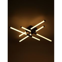 Светильник потолочный светодиодный ЭРА Модерн Fliss CLL-1 72W 3K-6K RC BK с ду черный