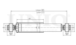 Амортизатор газовый задней подвески UNIO SAB-10655