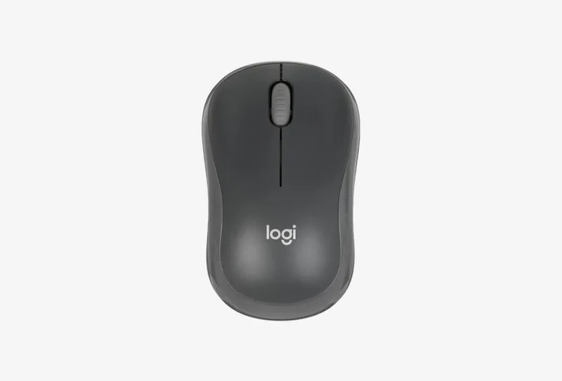 Мышь радиоканал Logitech Logitech M186 серый