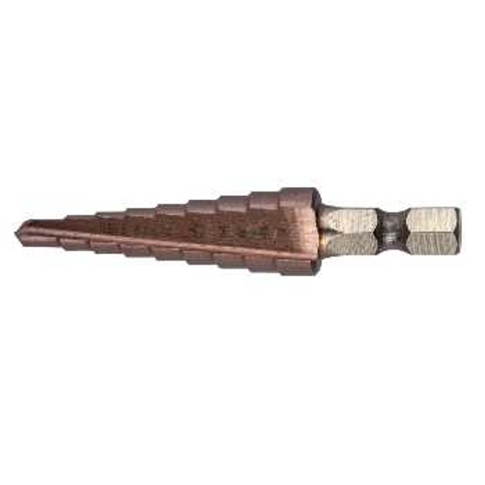 Сверло ступенчатое по сталям и цветным металлам 1/4", d 4-12 мм ЗУБР, 29672-4-12-9_z01