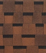 Ламинированная черепица Docke Серия Dragon Standard, светло-коричневый  2.38м2