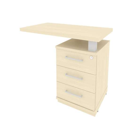 First Тумба приставная с топом правая KTP-1 (R) Клен 900*500*765