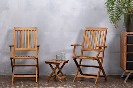 Кофейный комплект из акации Joygarden ОКСФОРД, коричневый