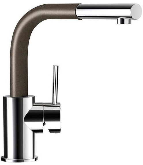 Смеситель Schock Nimbus-D , Cristadur, выдвижной излив хром/бронза