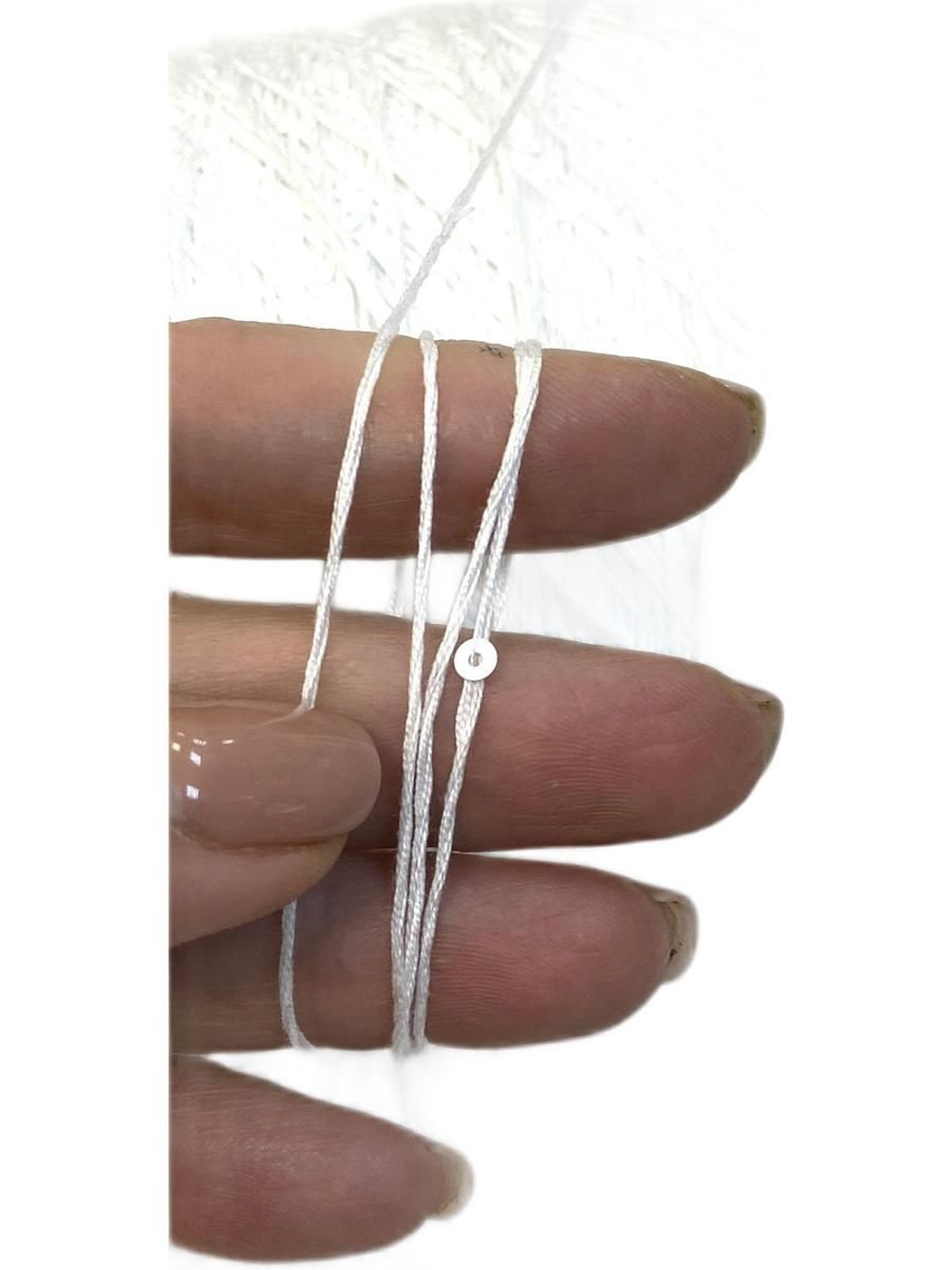 Пряжа на бобине (Италия)95% хлопок с пайетками 5% п/л 100г-450м 360г