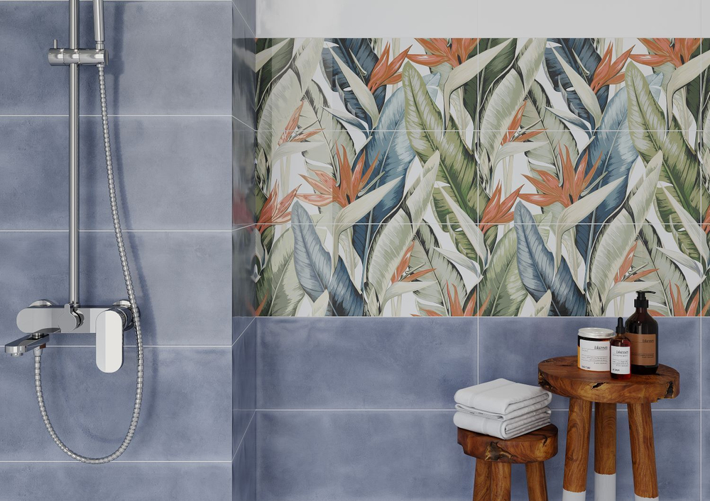 Folk blue wall 01 250х600 (1-й сорт)