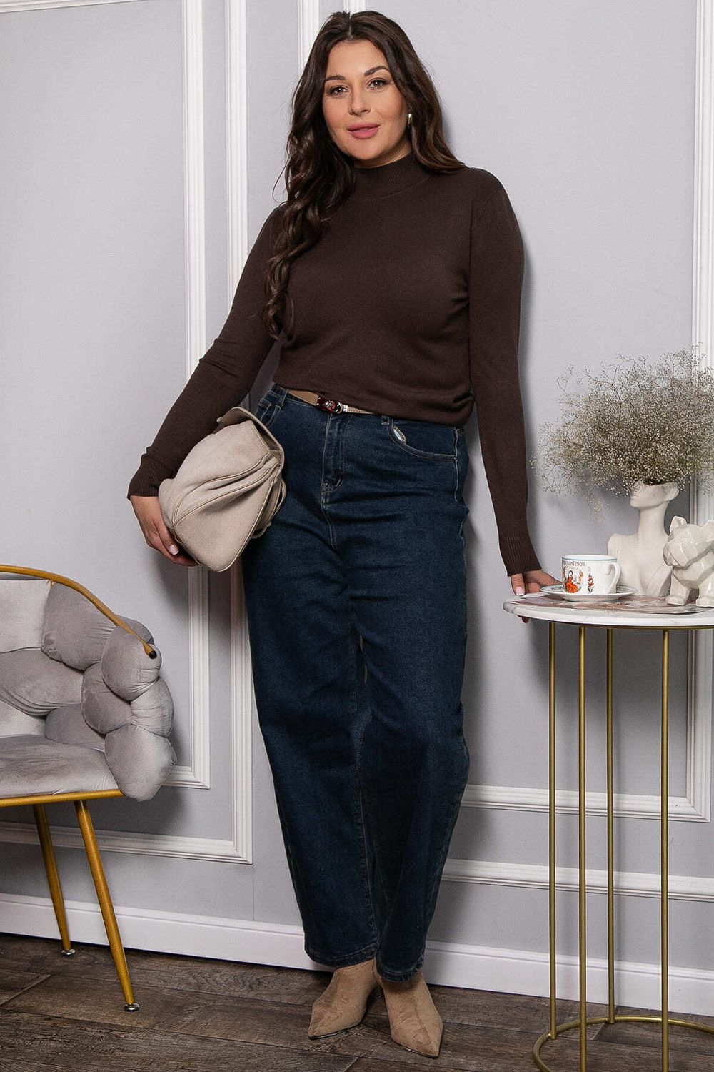 Водолазка Осенняя история (шоколад) Б14553-20М LT Collection