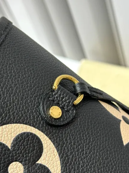 Сумка Louis Vuitton Neverfull MM черный/бежевый