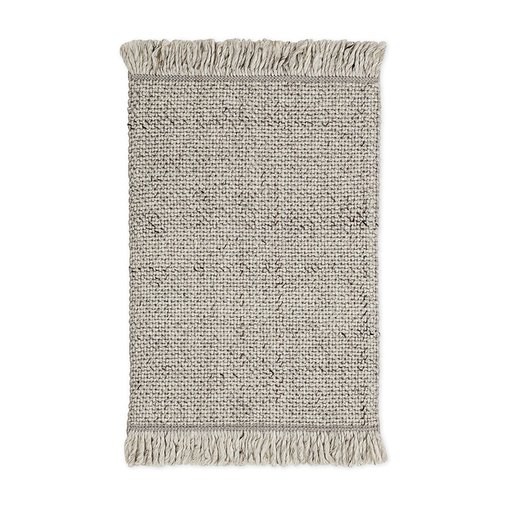 Ковер из переработанного пластика светло-серого цвета из коллекции ethnic, 60х90 см