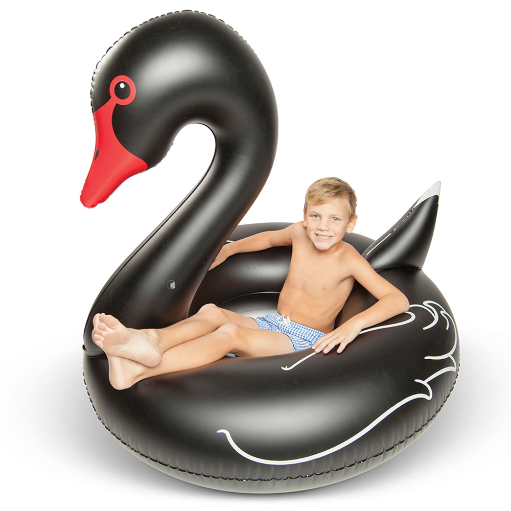 Круг надувной black swan