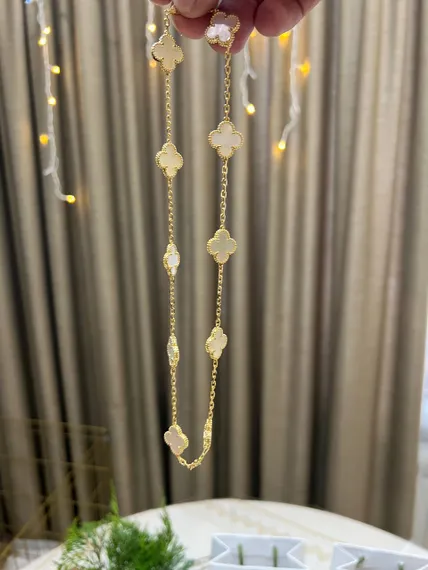 Винтажное колье Van Cleef & Arpels Alhambra, 10 мотивов