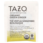 TAZO, Regenerative, зеленый чай, органический зеленый имбирь, 16 чайных пакетиков, 35 г (1,23 унции)