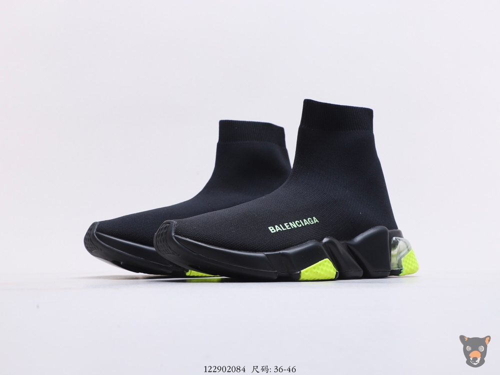 Кроссовки Speed Knit Mid Black/Green