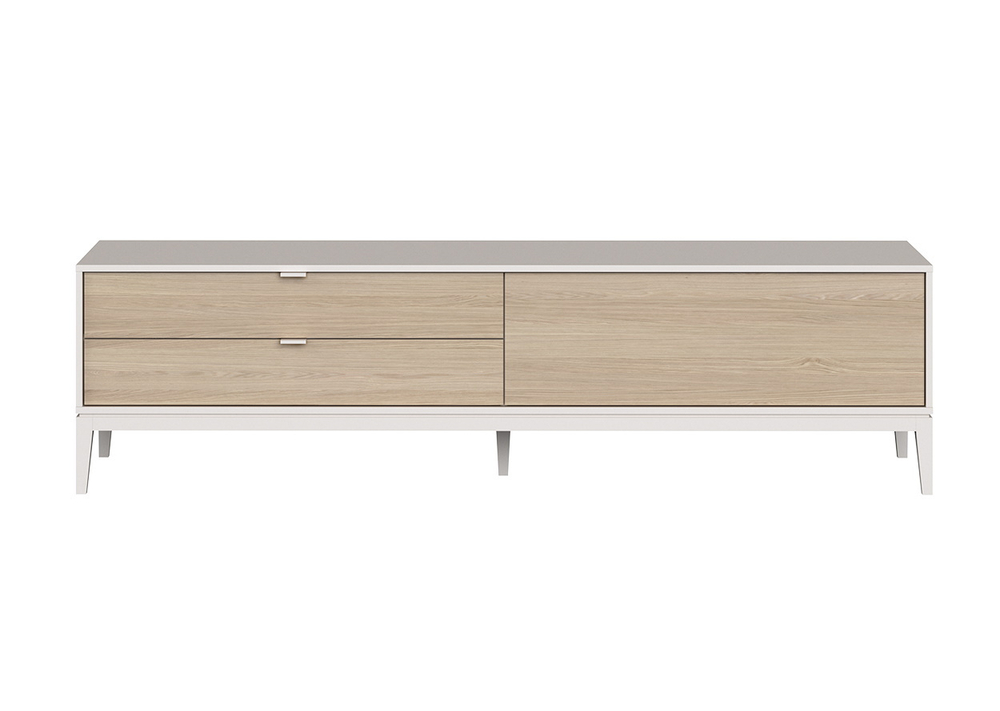 Тумба Fjord 1 дверь 2 ящика (белый)