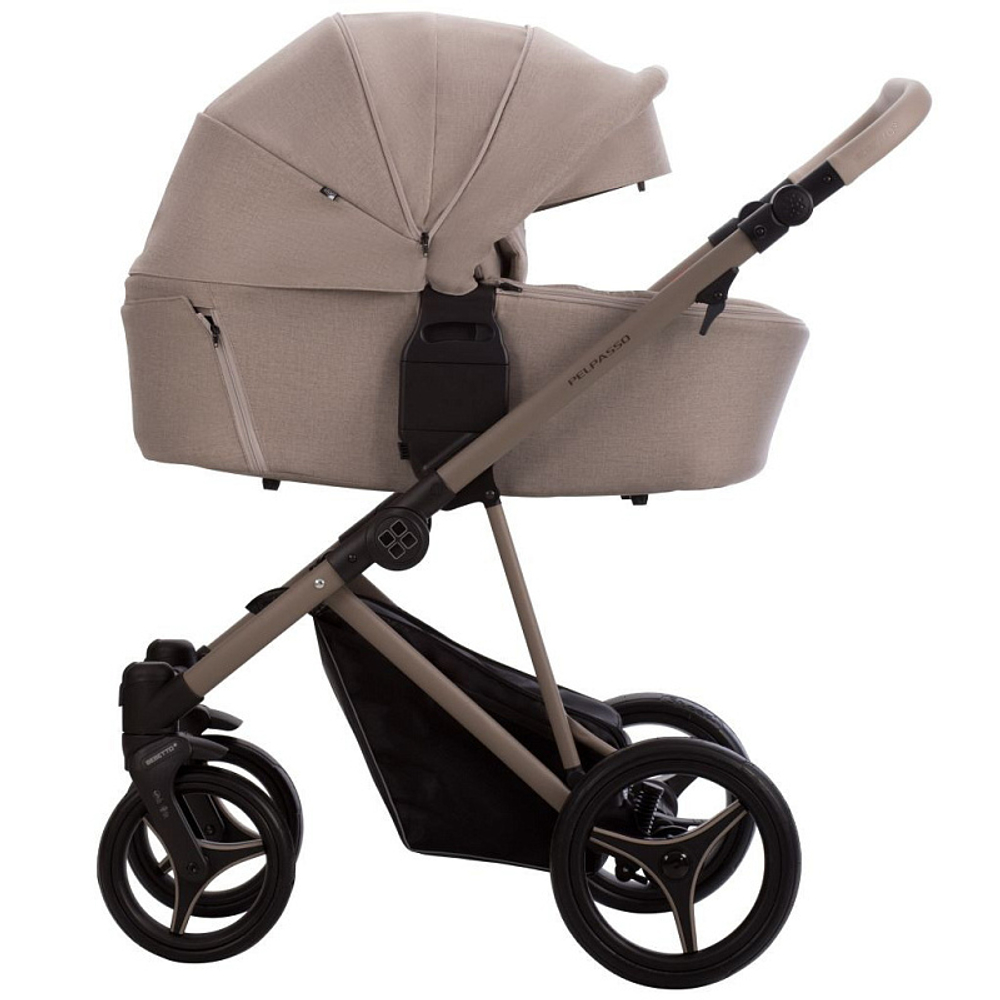 Детская коляска Bebetto Pelpasso 2 в 1 01 св.бежевый