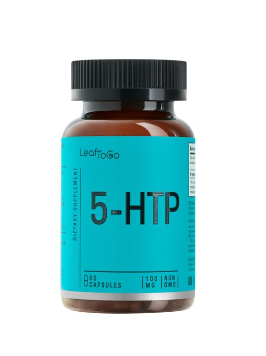 5-Гидрокситриптофан, 5-HTP, Leaf To Go, 60 капсул