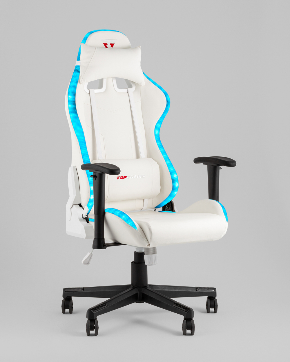 Кресло спортивное TopChairs GMM-080 белый на черной базе