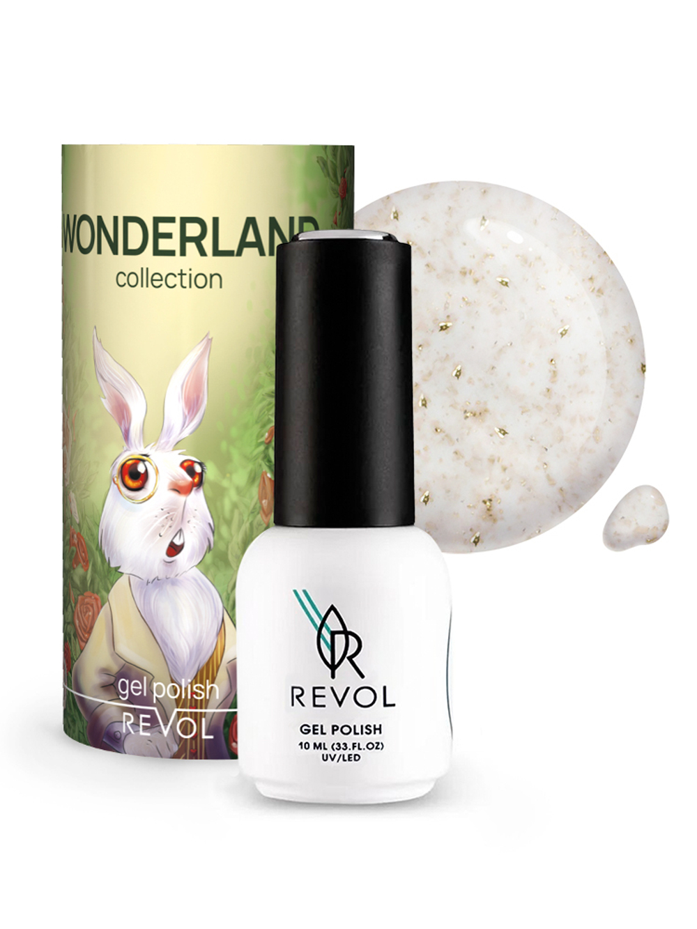 REVOL Гель-лак "Wonderland" № 02 White Rabbit, 10мл