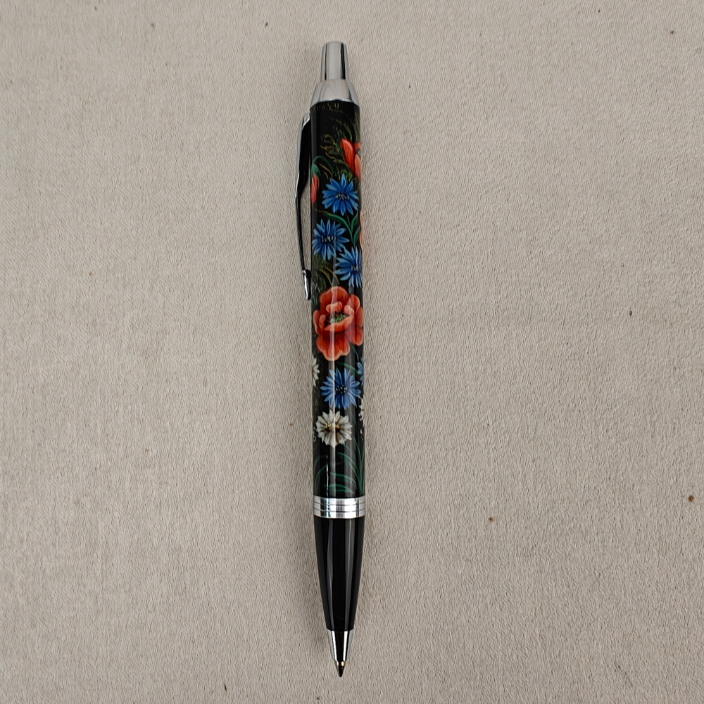 Ручка шариковая "Полевые цветы" с ручной росписью