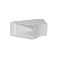 Колено разноугловое горизонтальное 60х120 мм