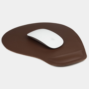 Коврик для мышки Elephant из натуральной кожи теленка, шоколадного цвета