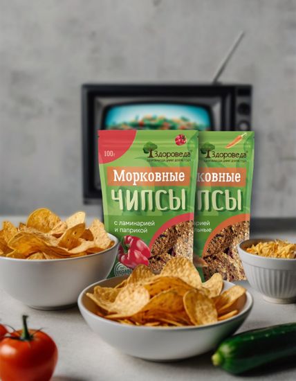 Морковные чипсы – здоровый перекус!
