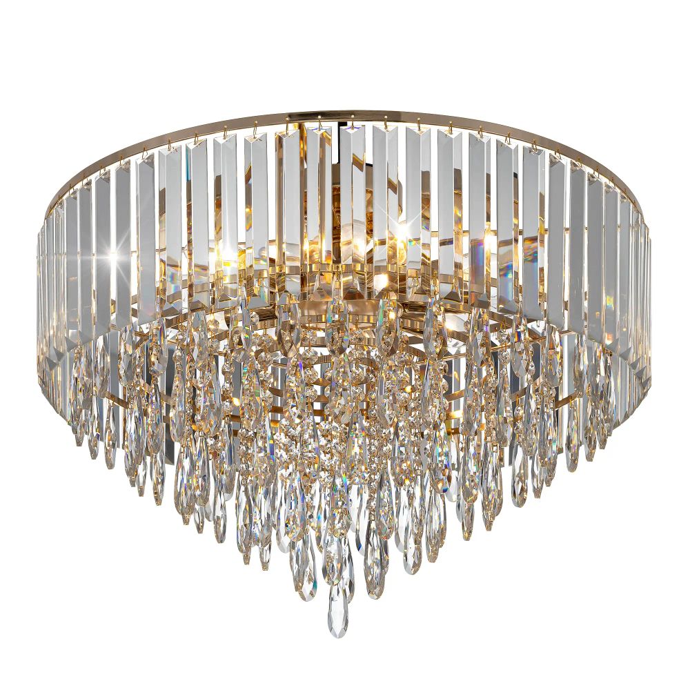 Citilux LEONNA CL320192 Люстра хрустальная Золото