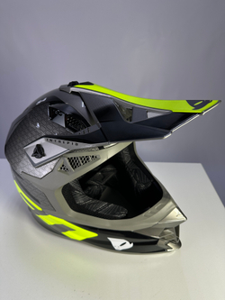 Мотошлем UFO HELMET INTREPID Gray/Neon Yellow Glossy