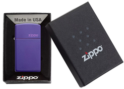 Зажигалка Slim® Purple Matte ZIPPO 1637ZL