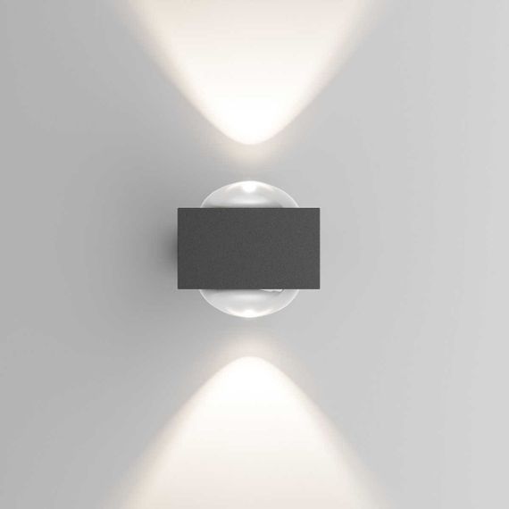 Уличный настенный светильник со светодиодами Elektrostandard Lenses a070452