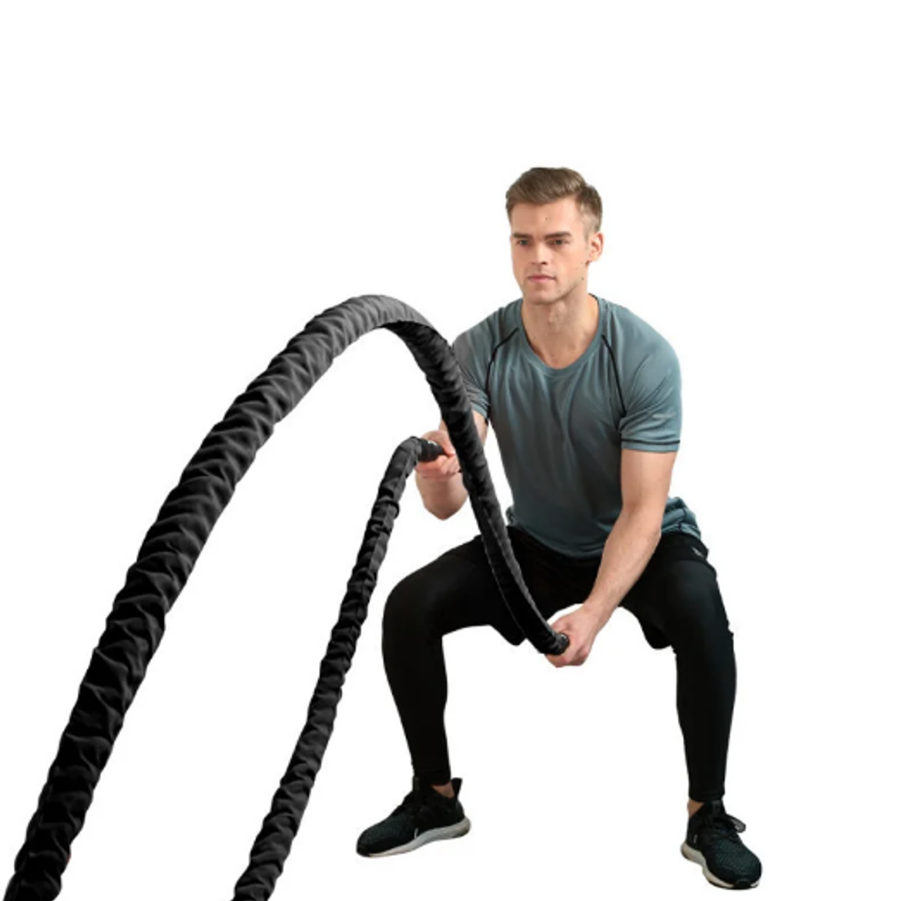 Черный канат силовой в чехле (диаметр 50 мм)*12 метр