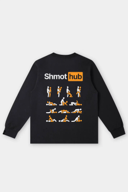 Лонгслив SHMOT "HUB" Mono Черный