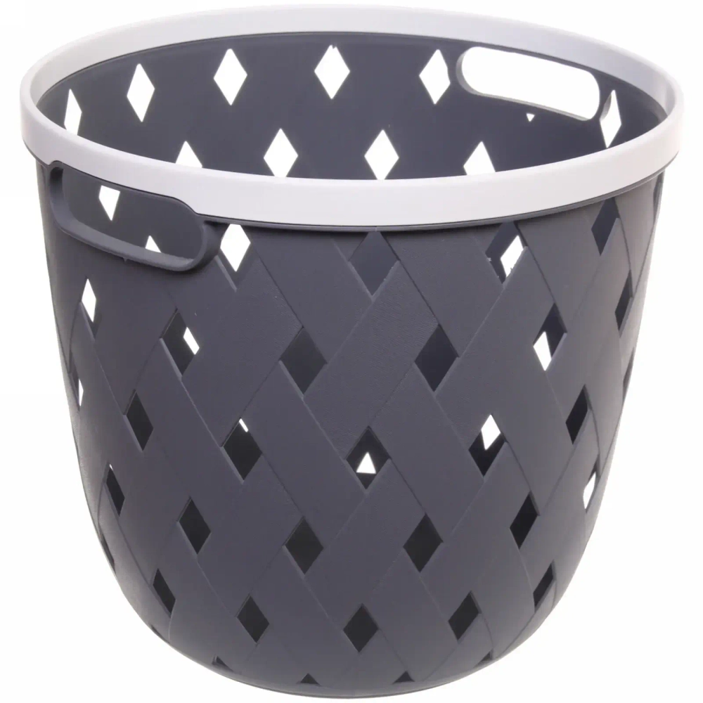 Корзина для хранения «Эрида» серая 30х27см