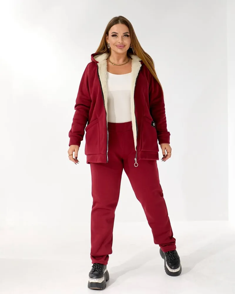 Костюм с мехом УК-5478-1 Фабрика Моды